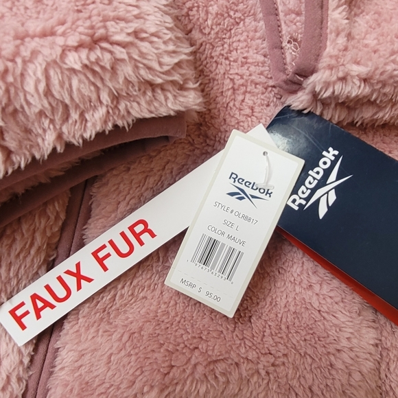 Reebok Faux Fur Fleece Jacket - Picture 4 of 9